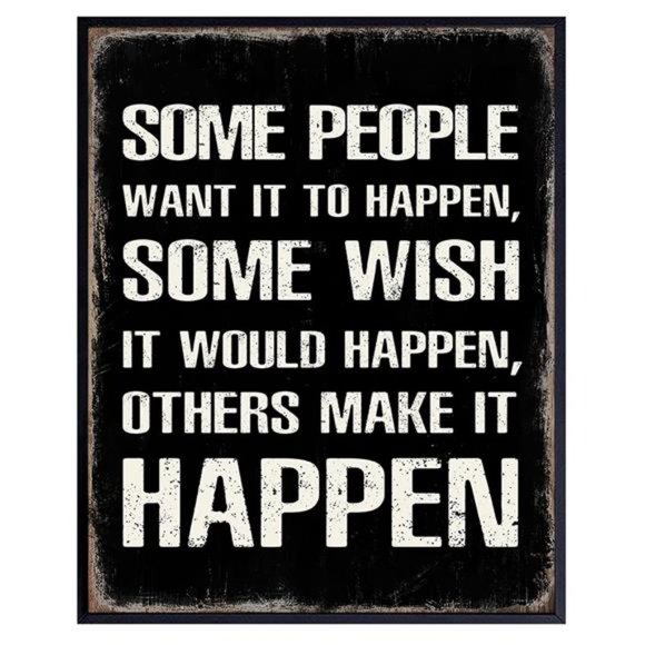 Office Wall Art & Decor - Masculine Wall Decor - Motivational Wall Decor - Picture 1 of 8